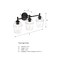 Designers Fountain Summer Jazz 24 in. 3-Light Matte Black Vanity Light with Clear Glass Shades for Bathrooms D310M-3B-MB - alternate 6